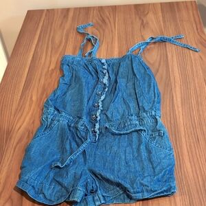 Denim Girls Romper